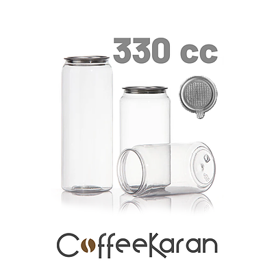 قوطی پت  PET  330 cc با درب آلومینیومی وارداتی تمام بازشو