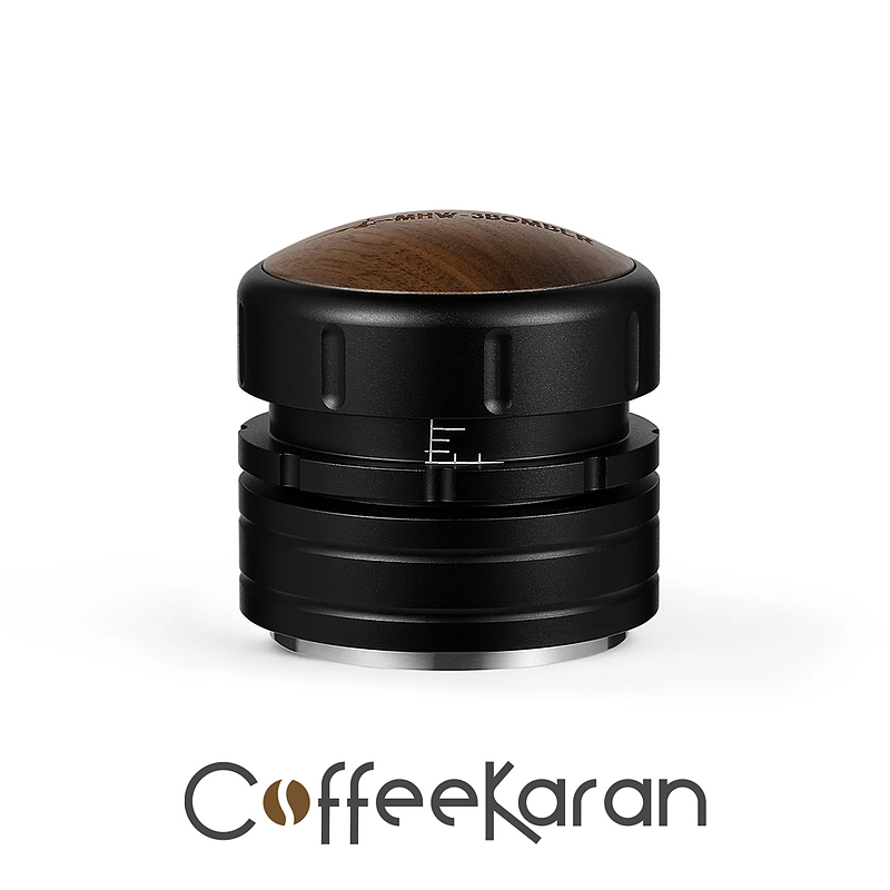 تمپر بمبر مدل MHW-3BOMBER Memory Series Slow Rebound Coffee Tamper Black Ripple