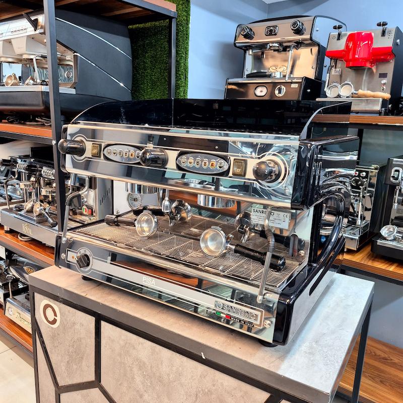 دستگاه اسپرسو دو گروپ مدل سن رمو پیزا کارکرده سال 2016