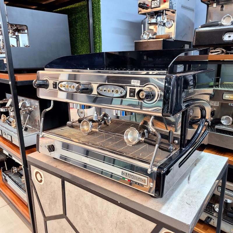 دستگاه اسپرسو دو گروپ مدل سن رمو پیزا کارکرده سال 2014