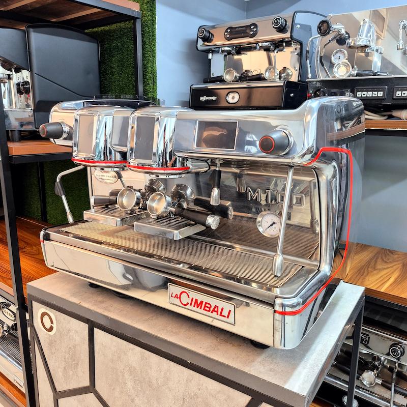 دستگاه اسپرسو دو گروپ جیمبالی CIMBALI M100 GT کارکرده سال ساخت 2015