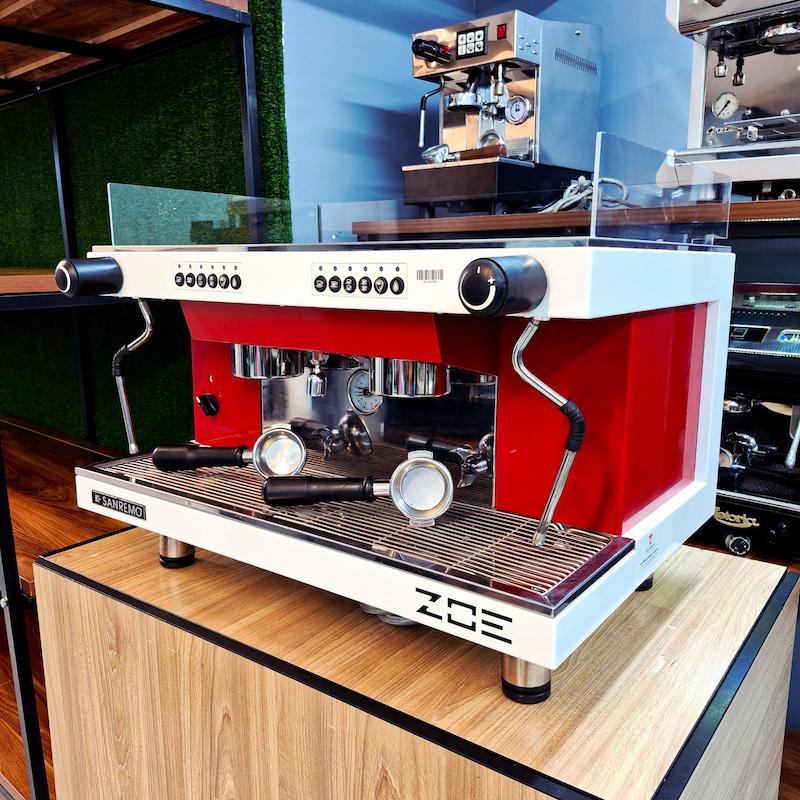دستگاه اسپرسو ساز مدل سن رمو زویی دو گروپ کارکرده سال ساخت 2014