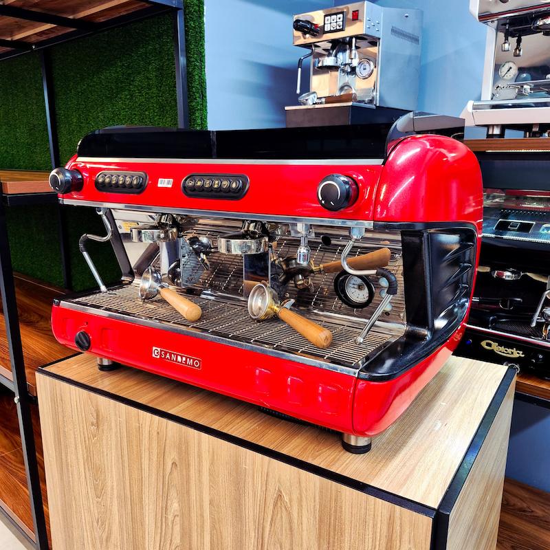 دستگاه اسپرسو دو گروپ مدل سن رمو ورونا Sanremo Verona کارکرده سال ساخت 2016