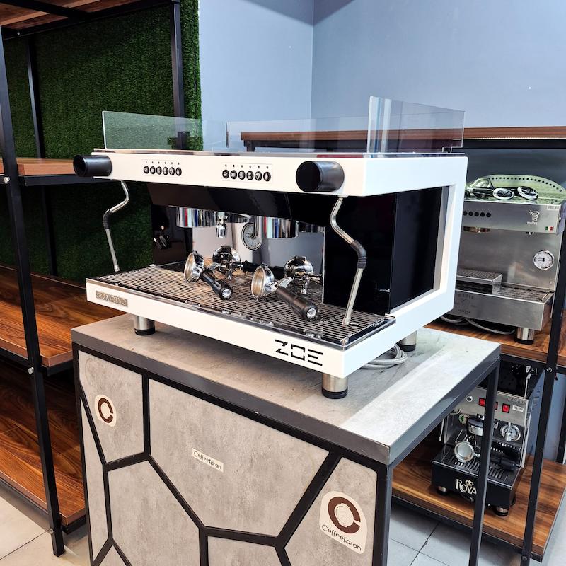 دستگاه اسپرسو دو گروپ مدل سن رمو زویی ZOE کارکرده سال ساخت 2015 
