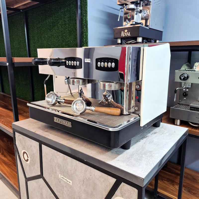 دستگاه اسپرسو دو گروپ مدل اکسپوبار Expobar monroc کارکرده سال ساخت 2009 