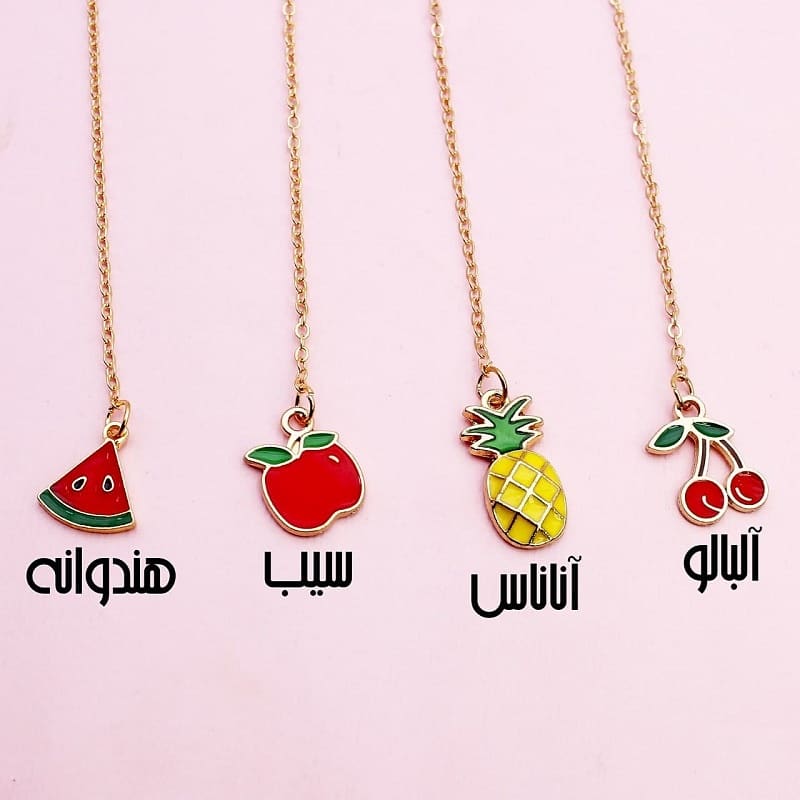 بوک مارک فلزی با زنجیر طلایی 