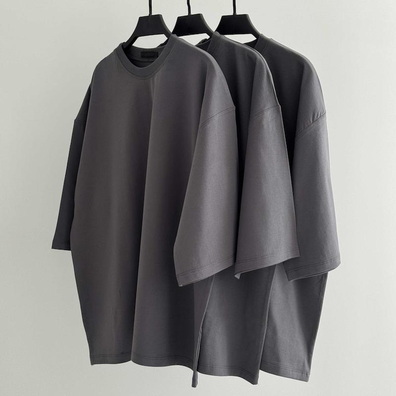 تیشرت باکسی طوسی