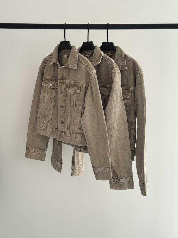 کراپ کت جین کرم