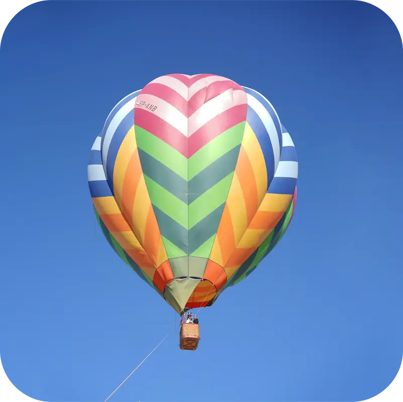 پرواز سه نفره با بالن