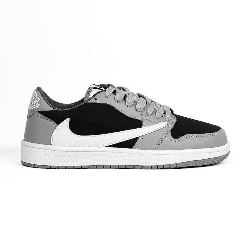 کفش مردانه نایکی جردن ترویس اسکات مشکی و طوسی- Nike Jordan Travis Scott