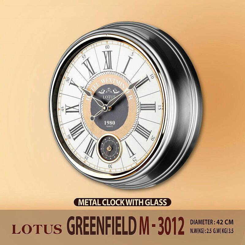 ساعت فلزی لوتوس مدل Greenfield M-3012