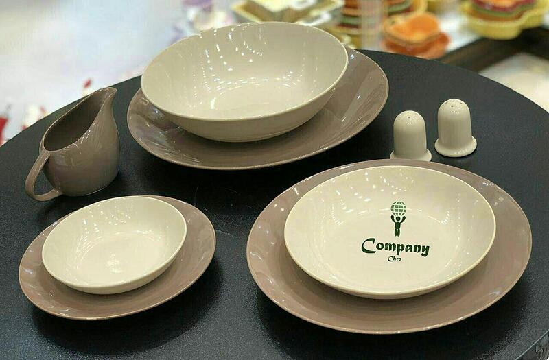 سرویس ترکیبی  جدید  جنس  چینی رویه لعاب