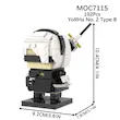 لگو ماک بریک هد MOC7115  YoRHa 2B