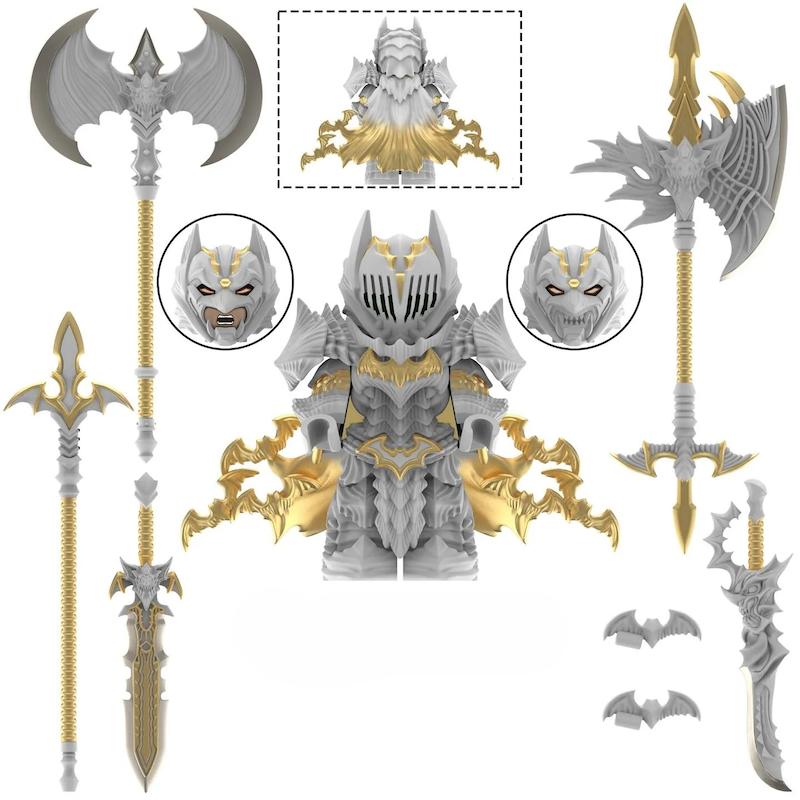 لگو بتمن-برزرک سفید (Batman X Berserk / White-Gold) مینی فیگور LE21