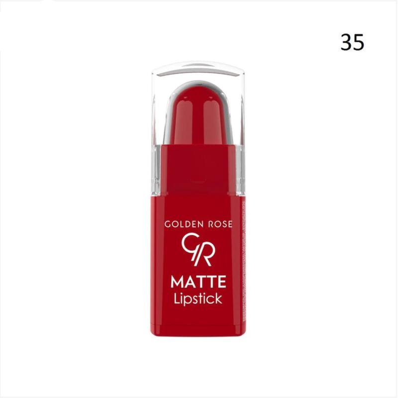 رژ لب مینی گلدن رز مدل matte lipstick 