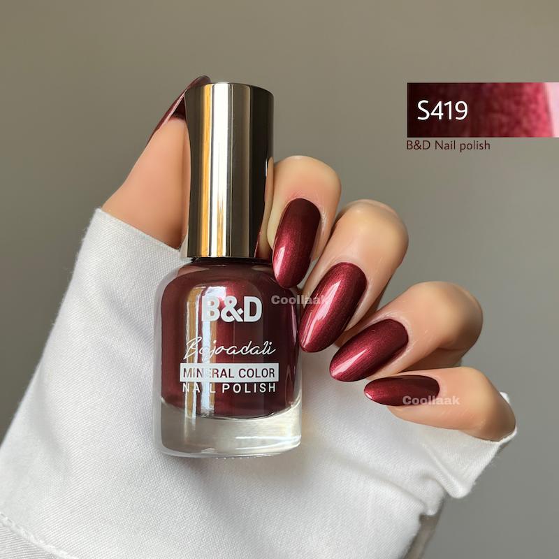 لاک B&D S419 بی اندی زرشکی صدفی