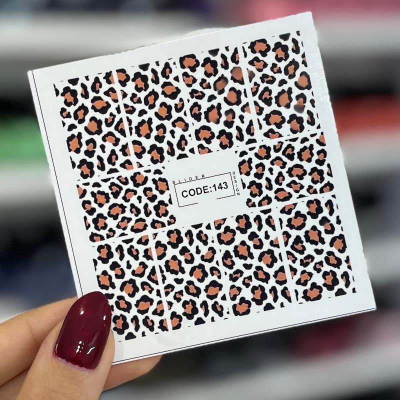 لنز ناخن پترن پلنگی 143