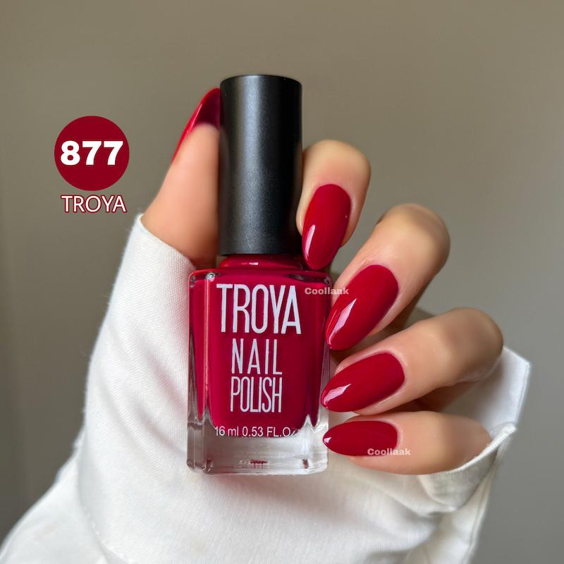لاک ترویا قرمز گوجه ای 877 troya 