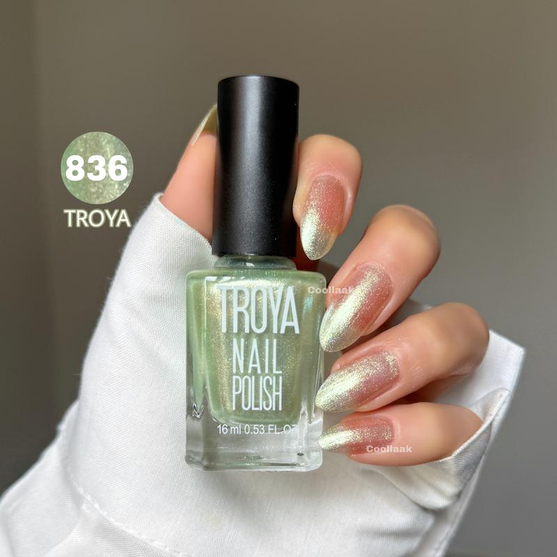  لاک کملون سبز روشن ترویا 836 troya