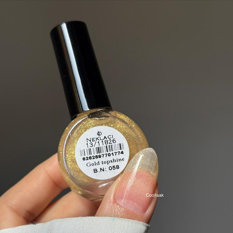 تاپ شاین طلایی نکلاسی gold top shine