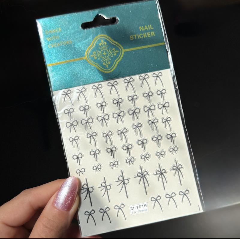 استیکر روسی پاپیون مشکی کد 1816