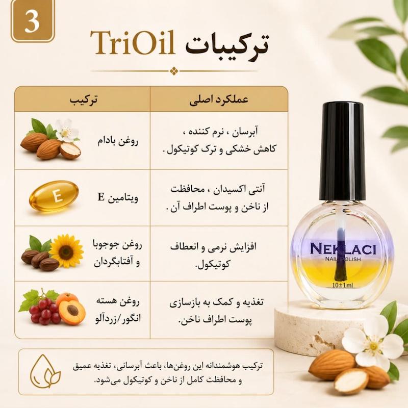روغن ۳ فاز ناخن 