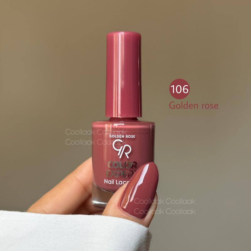 لاک گلدن رز کد 106 golden rose 
