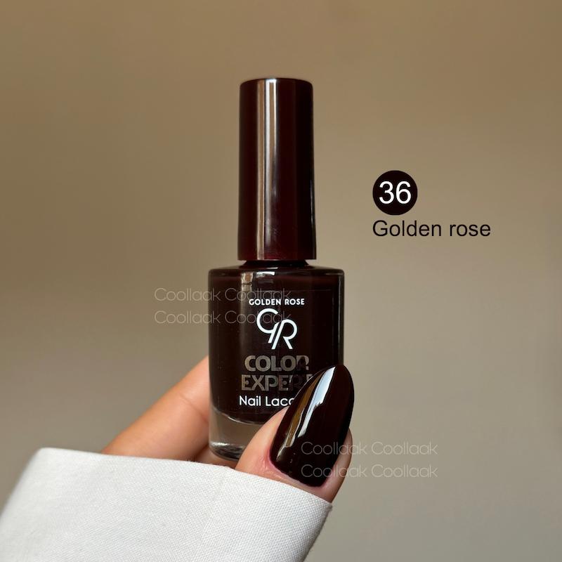 لاک گلدن رز کد 36 golden rose قرمز خیلی تیره