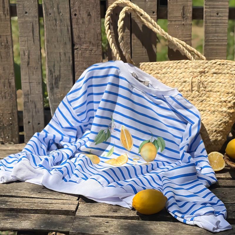 بلوز راه راه لیمو 🍋