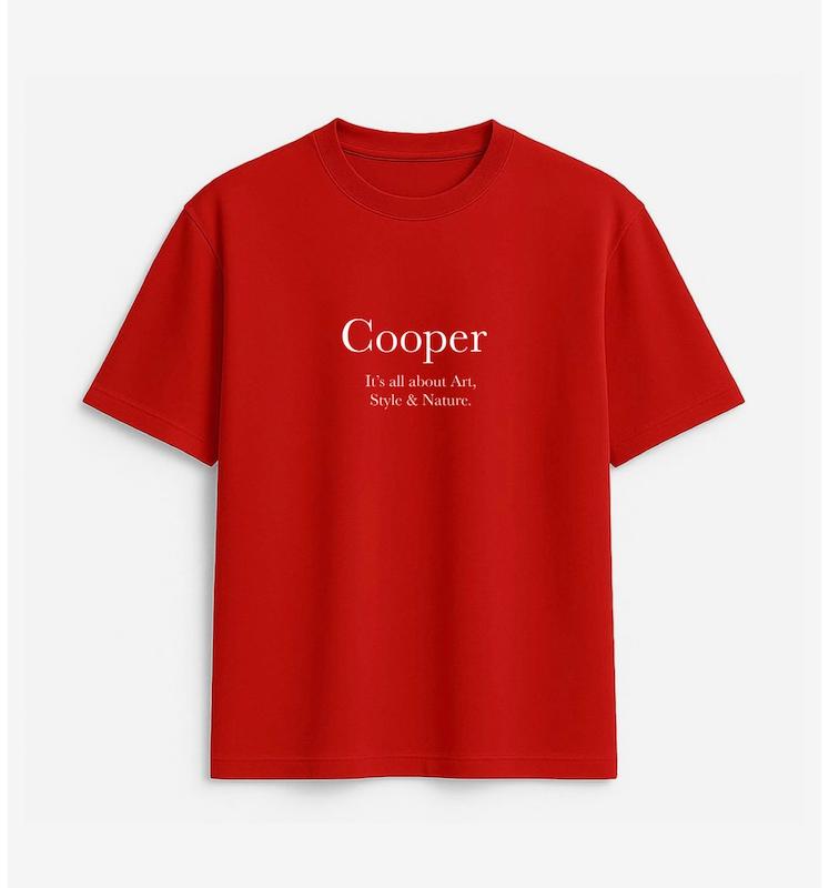 تیشرت قرمز cooper
