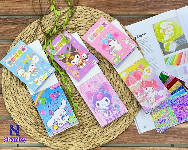 دفترچه استیکر لیزری کرومی