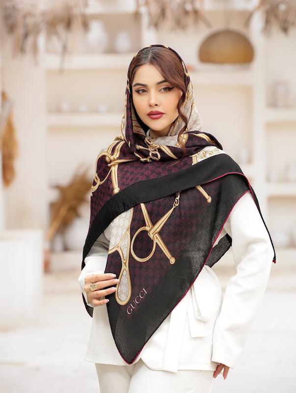 روسری نخی نیلا قواره ۱۴۰