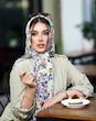 روسری نخ حریر گل ریز قواره ۱۲۰