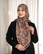 روسری حریر نخ گل رز قواره ۱۲۰ 