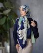 روسری ژاکارد نقره قواره ۱۴۰