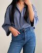 شومیز آبی تیره Zara کد 039