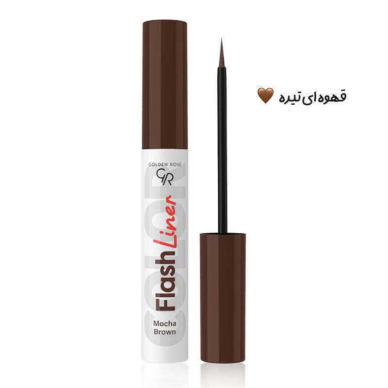 خط چشم رنگی گلدن رز مدل Flash liner