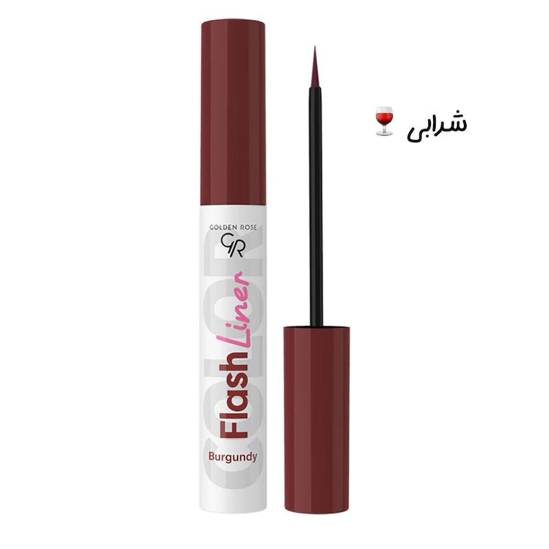 خط چشم رنگی گلدن رز مدل Flash liner