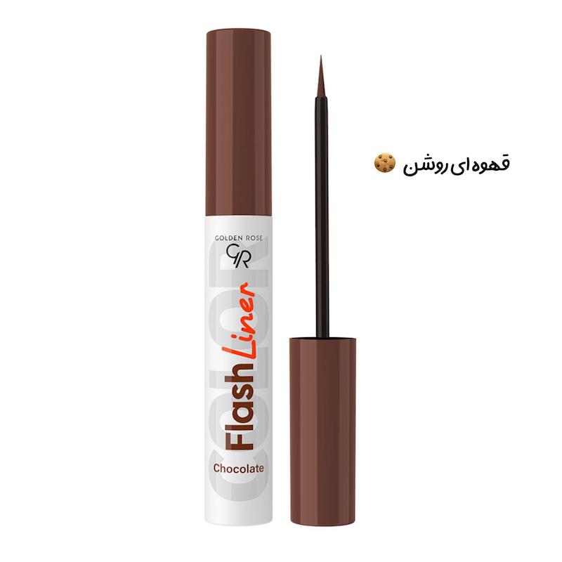خط چشم رنگی گلدن رز مدل Flash liner