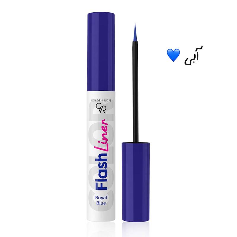 خط چشم رنگی گلدن رز مدل Flash liner