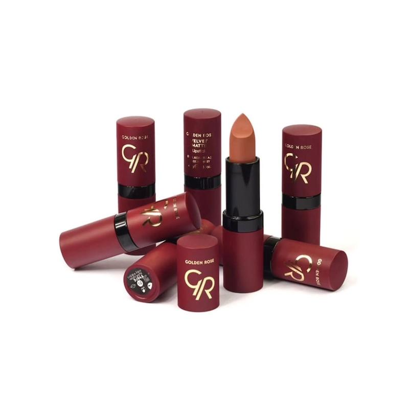 رژ لب جامد گلدن رز مدل VELVET