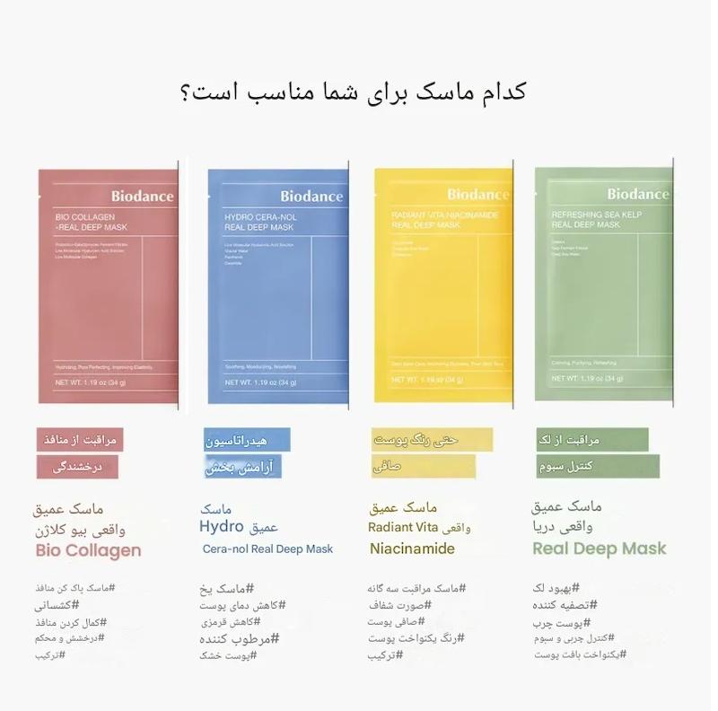 ماسک بایودنس پک 4 عددی