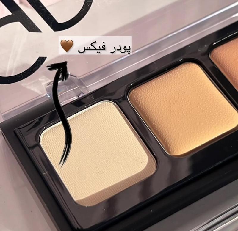 پلت کانتور و پودر فیکس گلدن رز