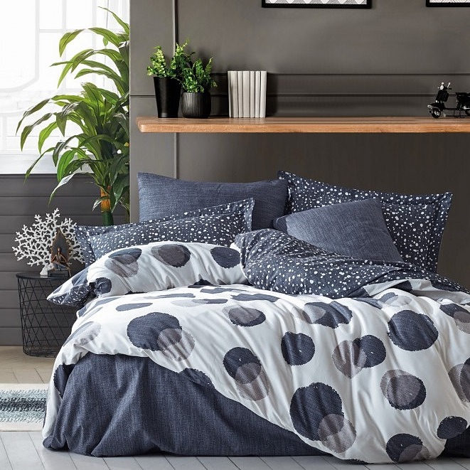 ست کاور دونفره  Modern Orva indigo