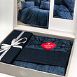 ست کاور دونفره  Plain Sooty Denim