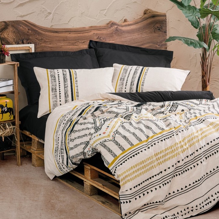 ست کاور دونفره  Ethnic Elvira Siyah