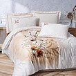 ست کاور دونفره elite bouquet ekru