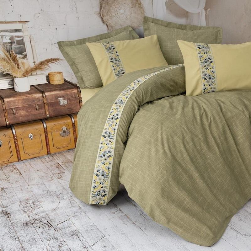 ست کاور دونفره Folk Art - Elowen Sarı