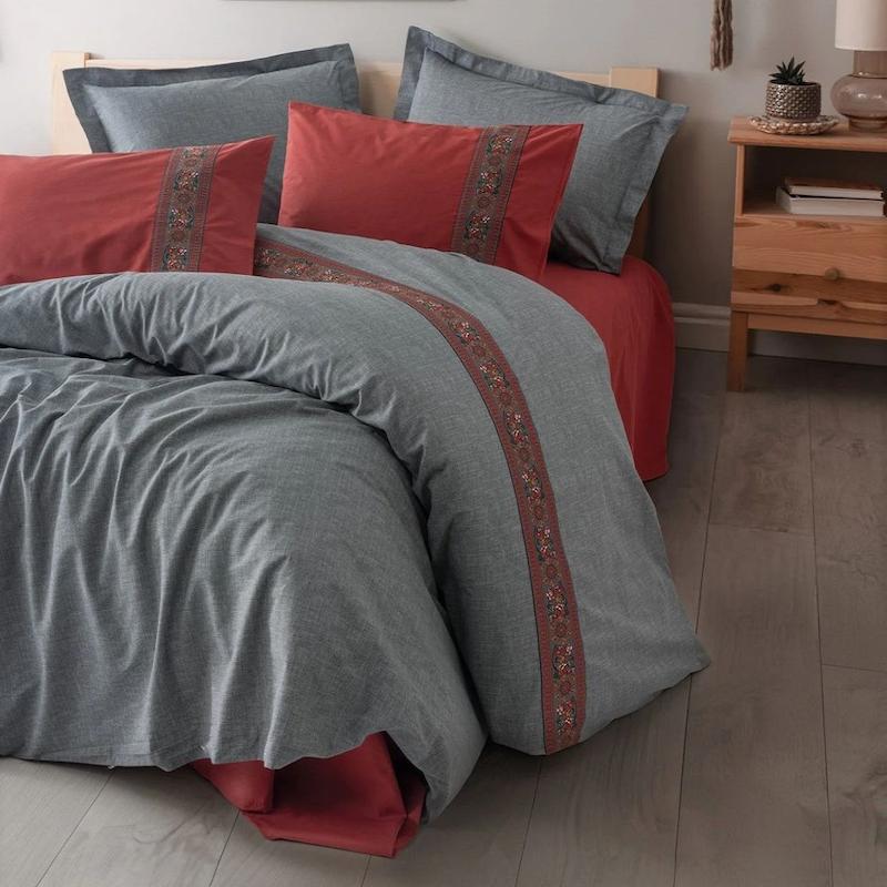 ست کاور دونفره Folk Art - Felina Bordo