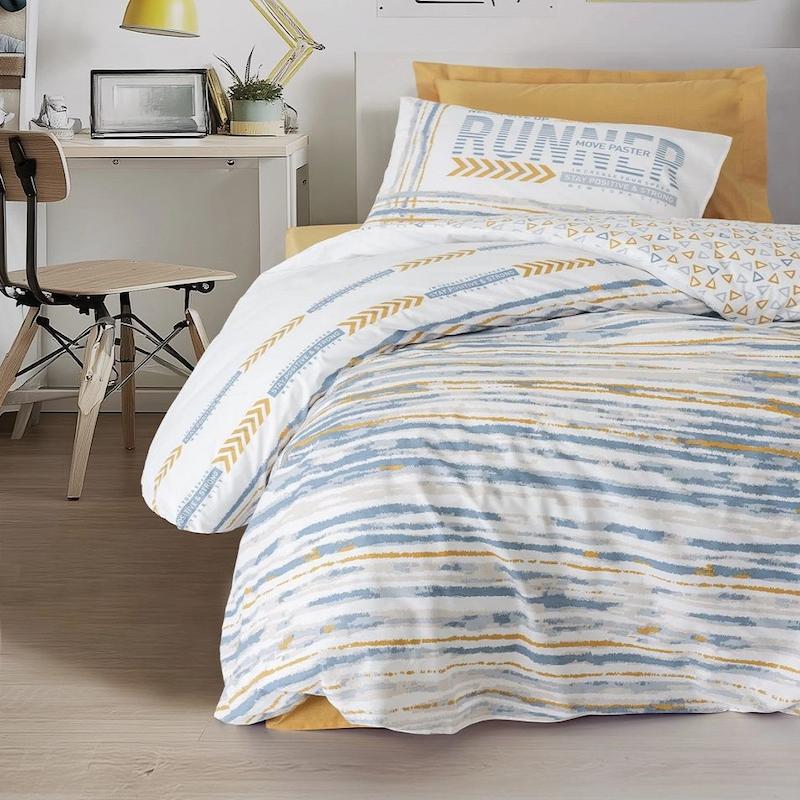 ست کاور تکنفره نوجوانی Girls & Boys - Dashon Sarı